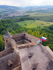 Výhľad z hradu Stará Ľubovňa, Slovensko