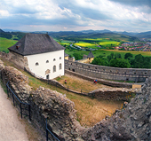 Zamračený výhľad z hradu Stará Ľubovňa
