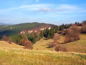 Jesenné polia na Tupá Skala na Slovensku