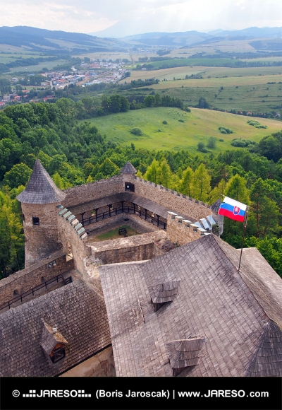Výhľad z hradu Stará Ľubovňa, Slovensko