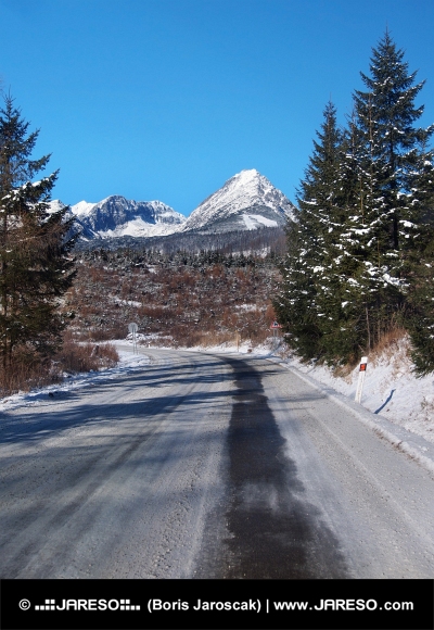 Cesta do Vysokých Tatier v zime